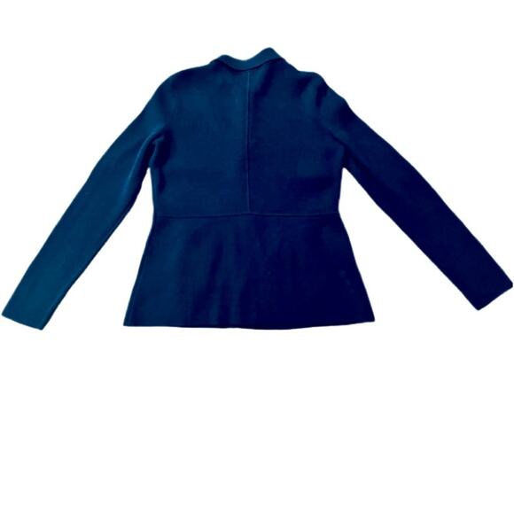 Talbots Women's Navy Blue Knit Stretch
Collar Cardigan Size P NWT - Picture 5 of 11